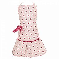 детский фартук w/bow strawberry pale pink в Калининграде