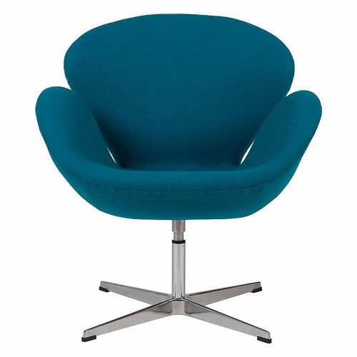 кресло swan chair темно-голубое в Калининграде