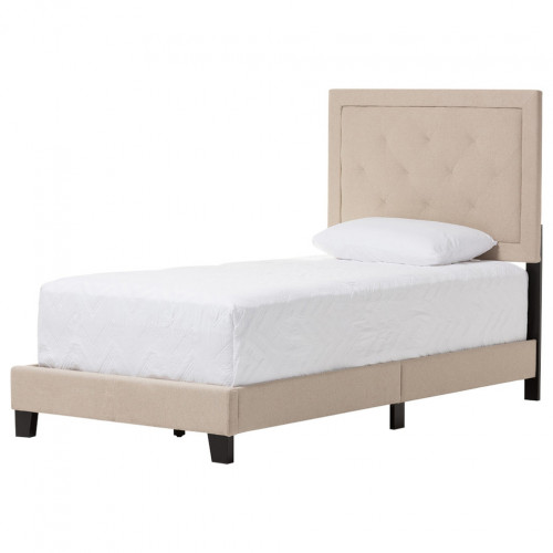 кровать paris linen upholstered beige 140х200 в Калининграде