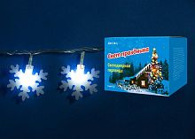 светодиодная гирлянда «снежинки-2» 700см (07935) uniel uld-s0700-050/dta white ip20 snowflakes-2 в Калининграде