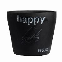 цветочный горшок happy чёрный в Калининграде