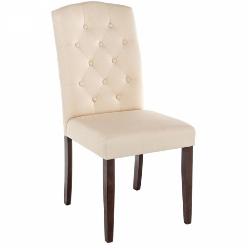 стул деревянный menson dark walnut / fabric cream в Калининграде