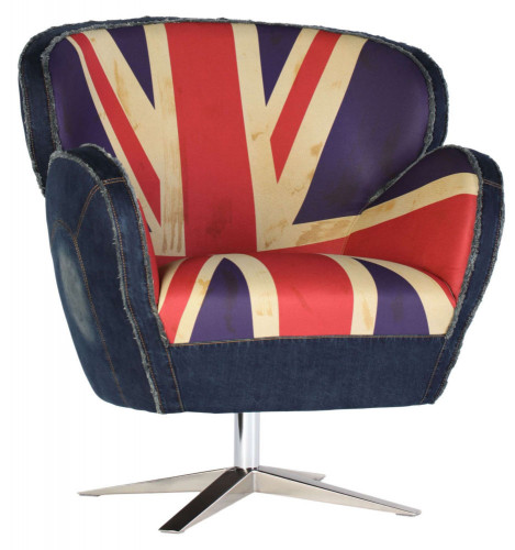 кресло aizek uk flag красное-синее в Калининграде