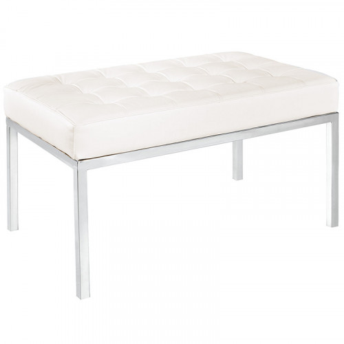 скамья bench белая кожа в Калининграде