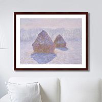 картина: haystacks (effect of snow and sun), 1891г. в Калининграде