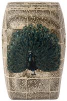 Керамический столик-табурет Garden Stool с павлином