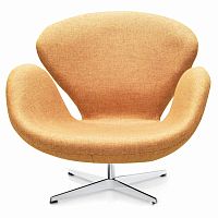 кресло swan chair коричневое в Калининграде