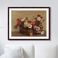 картина: panier de zinnias, 1856г. в Калининграде