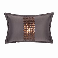 декоративная подушка handwork exclusive прямоугольная темно-серая в Калининграде