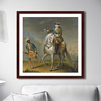 картина: empress elizaveta petrovna on horseback, 1745г. в Калининграде
