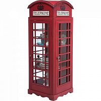 шкаф-витрина london telephone красный в Калининграде