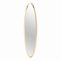 Зеркало золотое овальное в узкой раме Gold Oval