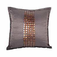 декоративная подушка handwork exclusive квадратная темно-серая в Калининграде