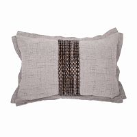 декоративная подушка handwork exclusive прямоугольная светло-серая в Калининграде