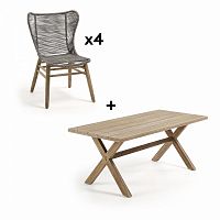 комплект мебели pack 621 brilliant стол + 4 стула от la forma (ex julia grup) в Калининграде