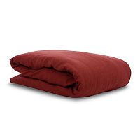 пододеяльник изо льна бордового цвета essential 150х200 в Калининграде