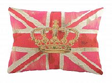 большая подушка с британским флагом crown pink в Калининграде