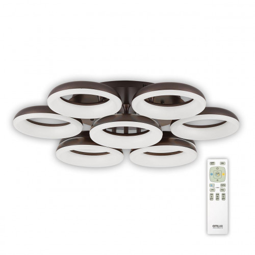 потолочная светодиодная люстра citilux паркер кофе cl225195r в Калининграде