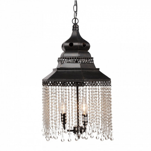 люстра подвесная черная с хрустальными подвесками chandelier в Калининграде