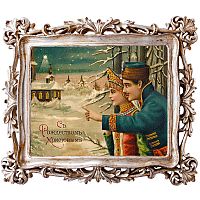 картина «с новым годом!» в раме «амели силвер», версия 18 в Калининграде