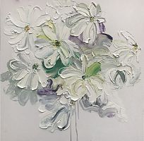 картина маслом превосходные ромашки 100*100 см. в Калининграде