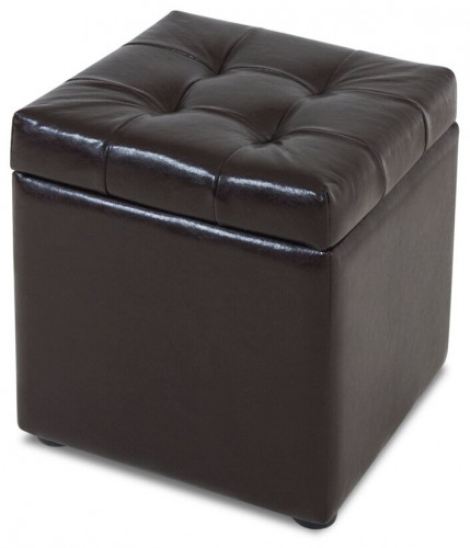 пуф шарм-дизайн квадро с ящиком черный в Калининграде