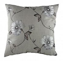 подушка с цветочным орнаментом gray flowers в Калининграде
