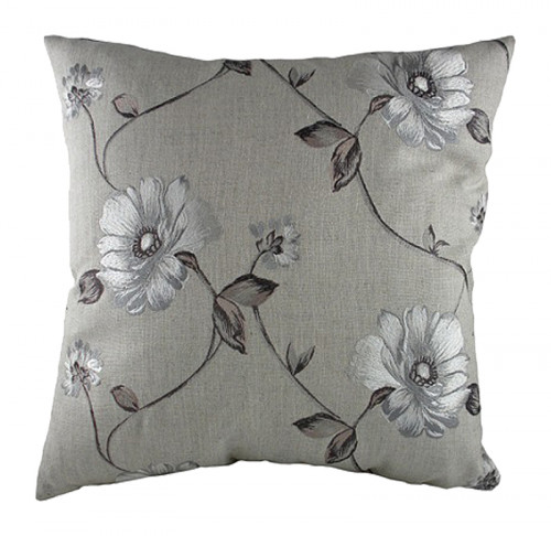 подушка с цветочным орнаментом gray flowers в Калининграде