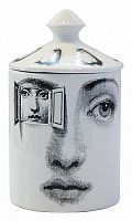 подсвечник белый с крышкой лицо в окне пьеро форназетти segreto candle, 30 см в Калининграде