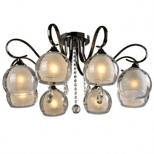 потолочная люстра idlamp merinella 877/8pf-darkchrome в Калининграде
