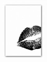 постер kiss а4 (черный) в Калининграде