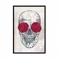 постер in love to death разноцветный в Калининграде