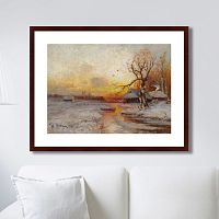 картина: winter sunset, 1913г. в Калининграде