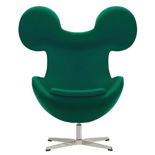 кресло egg mickey зеленое в Калининграде