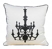 подушка с рисунком канделябра chandelier white в Калининграде