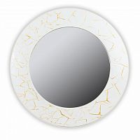 зеркало белое круглое диаметр 75 см с золотым декором fashion white gold в Калининграде