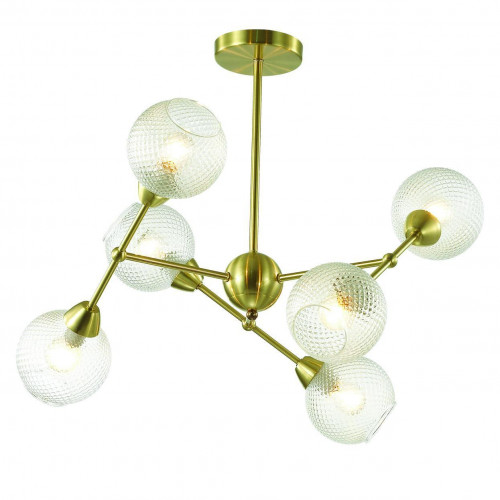 потолочная люстра lumion everly 3752/6c золото в Калининграде