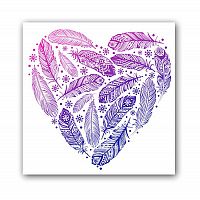 постер heart а4 (фиолетовый) в Калининграде