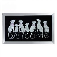 постер декоративный со стразами собаки welcome 120х70см в Калининграде