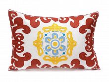 Красная декоративная подушка прямоугольная Eclectic style