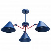 потолочная люстра mw-light чили 711011003 синяя в Калининграде