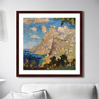 картина: view of monte solaro, capri, 1940г. в Калининграде